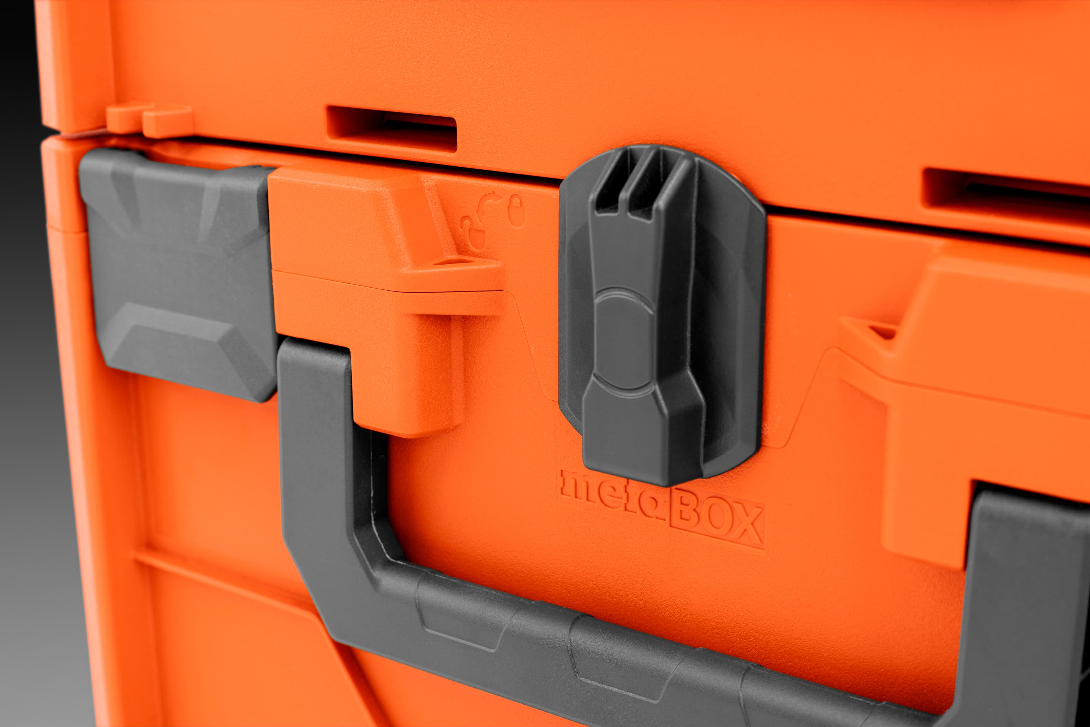 Connect boxes to each other by using the rotary interlock. image